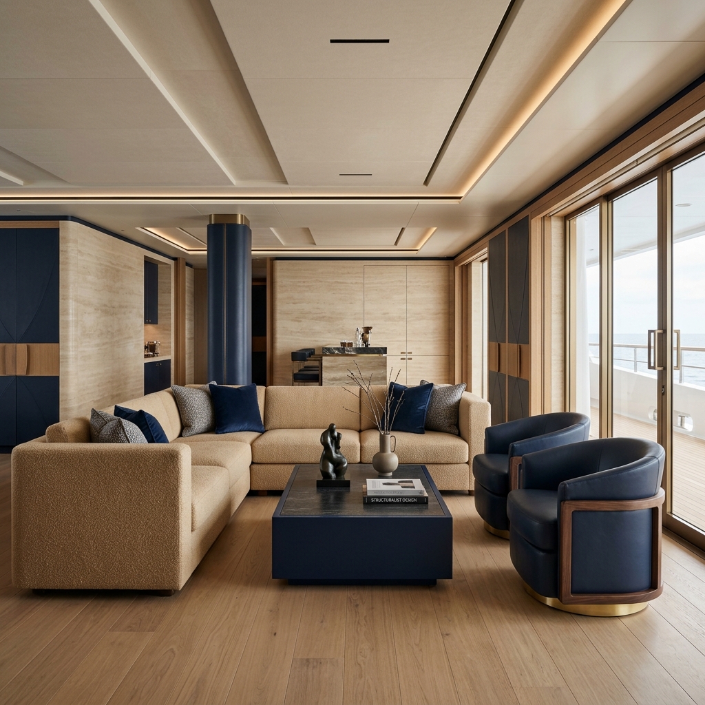 Luxury yacht interior architecture